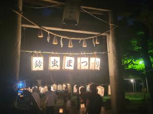 篠山神社「鈴虫まつり」の様子