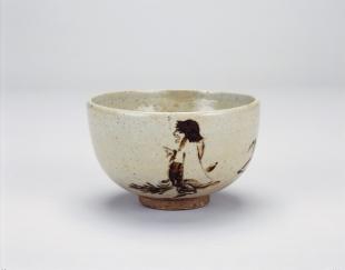 銹絵寒山拾得図茶碗②
江戸時代（１７世紀）金閣寺蔵