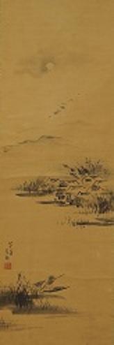 三谷勝沢有信「山水図」（部分）大正11年